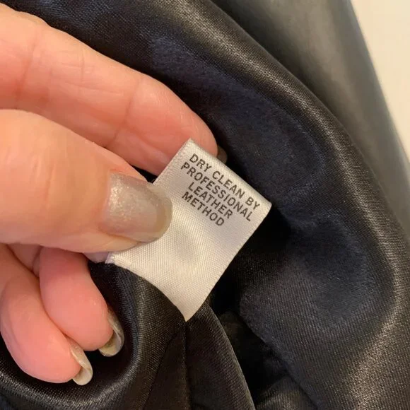 EUC CACHE 3/4 SLEEVE RUSCHED CROPPED LEATHER JACKET - Picture 6 of 8